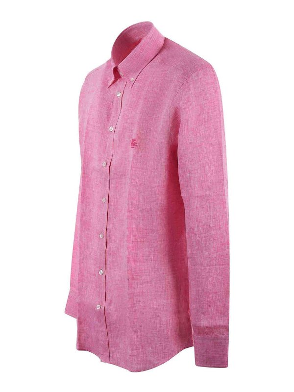 ETRO: shirts online - Linen Shirt