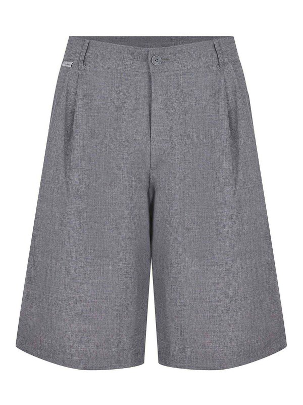 FAMILY FIRST: pantaloni shorts - Shorts fatti di una miscela di lana