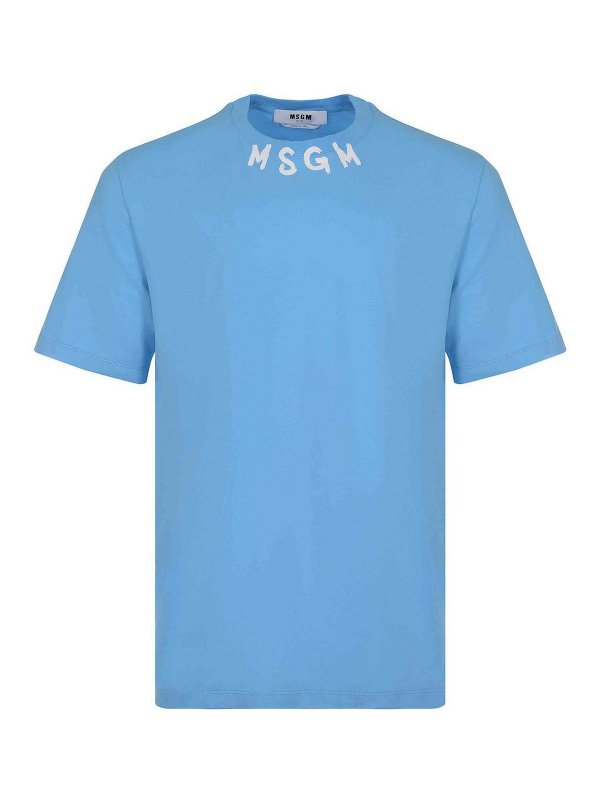 m.s.g.m.: T-shirts - T-Shirt - Bleu Clair