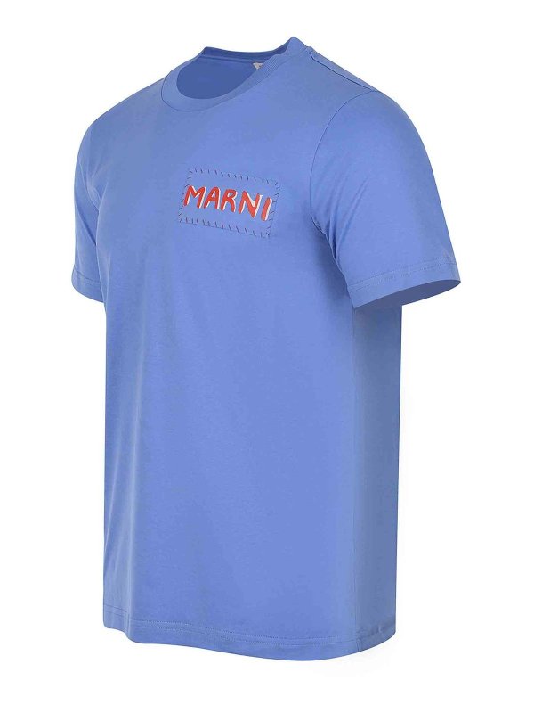 Marni: T-shirts online - T-Shirt - Blau
