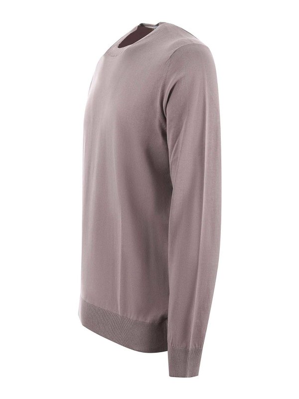 Paolo Pecora: Pull col rond online - Pull Col Rond - Marron