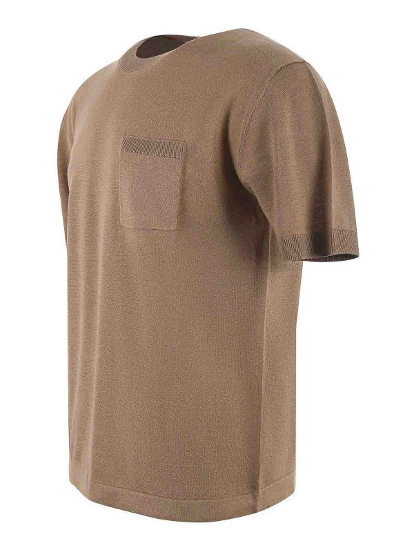 Paolo Pecora: T-shirts online - T-Shirt - Camel