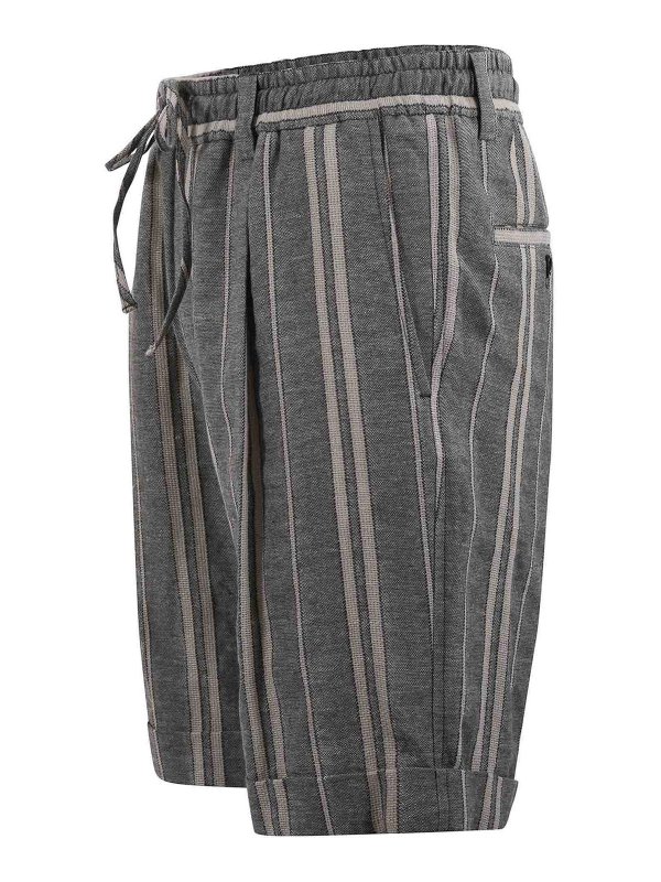 Paolo Pecora: Trousers Shorts online - Shorts In Cotton And Linen Blend