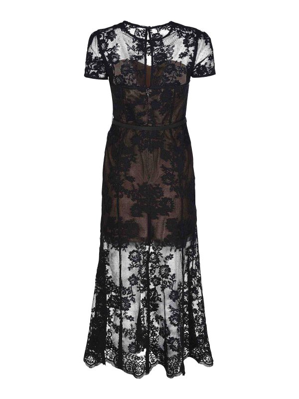 The Best Shops Self Portrait: knee length dresses - Dress in Cotton Blend