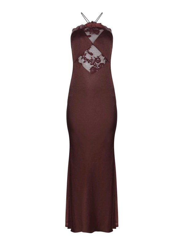 Self Portrait: ニーレングスドレス - 膝丈ドレス - 紫