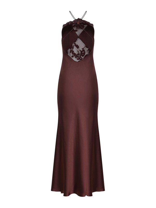 The Best Shops Self Portrait: ニーレングスドレス - 膝丈ドレス - 紫