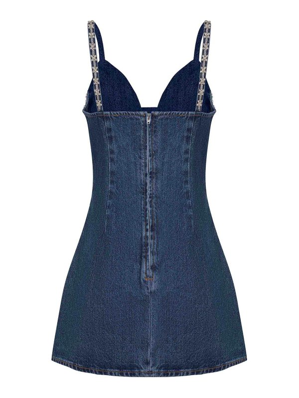 The Best Shops Self Portrait: knee length dresses - Dress in Denim