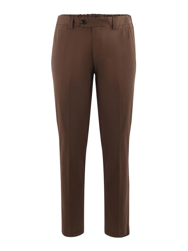 EMANUEL UNGARO: pantaloni casual - Pantaloni in cotone allungato