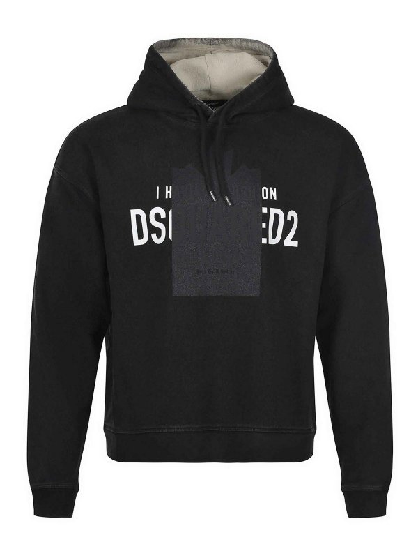 DSQUARED2: Sweatshirts & Pulls - Sweat-Shirts - Noir