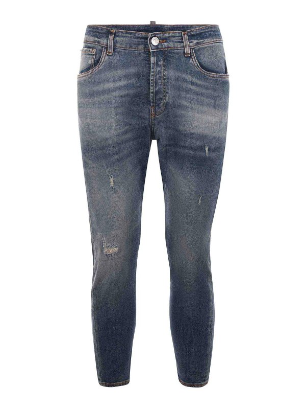 YES LONDON: ブーツカットジーンズ - ブーツカットジーンズ - ミディアムウォッシュ