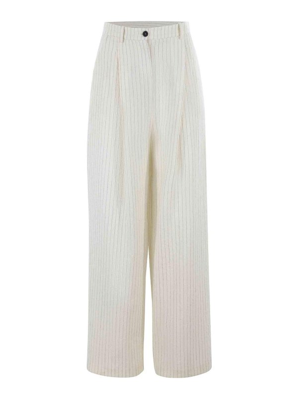 ALYSI: カジュアルトラウザー - カジュアルパンツ - ベージュ