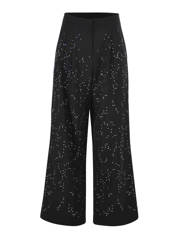 ALYSI: Pantalons casual - Pantalons Décontractés - Noir