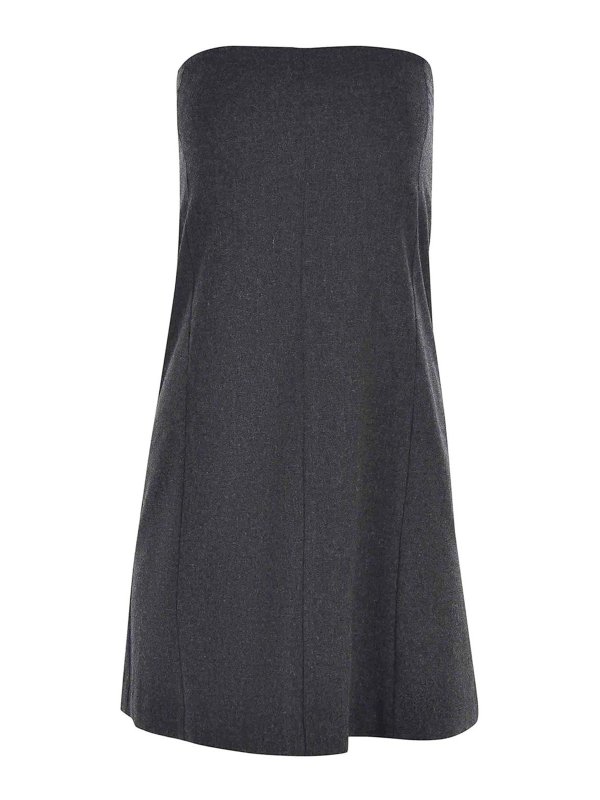 ALYSI: Knielange Kleider - Knielanges Kleid - Grau