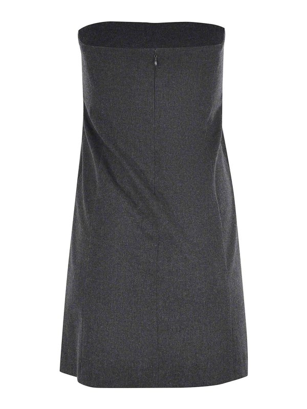 The Best Shops ALYSI: Knielange Kleider - Knielanges Kleid - Grau