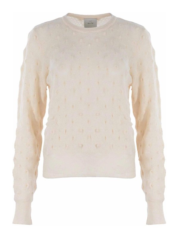 ALYSI: crew necks - Sweater In Wool Blend