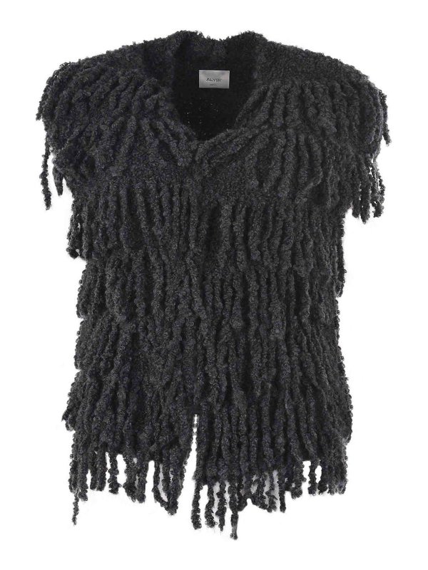 ALYSI: vests - Vest In Mohair And Wool Blend
