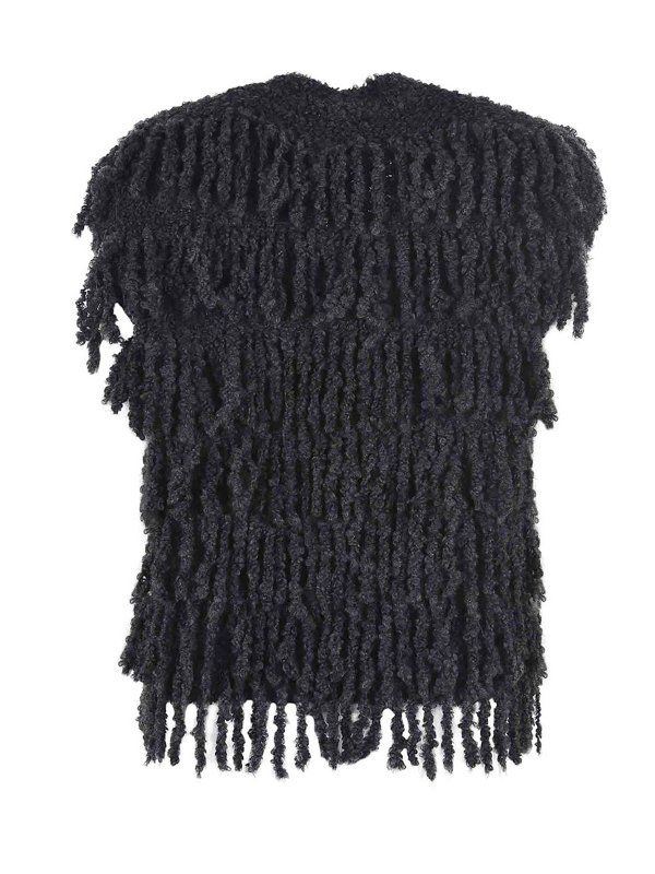 The Best Shops ALYSI: vests - Vest In Mohair And Wool Blend