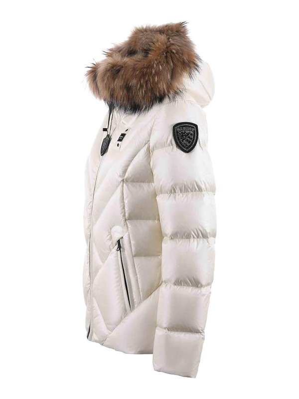 The Best Shops BLAUER: Vestes-rembourrees - Blouson Rembourré - Blanc