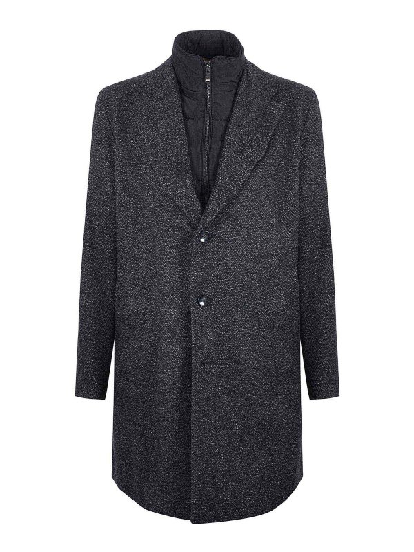 Hugo Boss: short coats - Hugo Coat Wool Blend