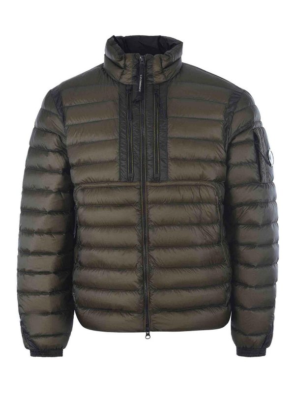 C.P. COMPANY: ダウン・ハイテクジャケット - ダウンジャケット - 緑