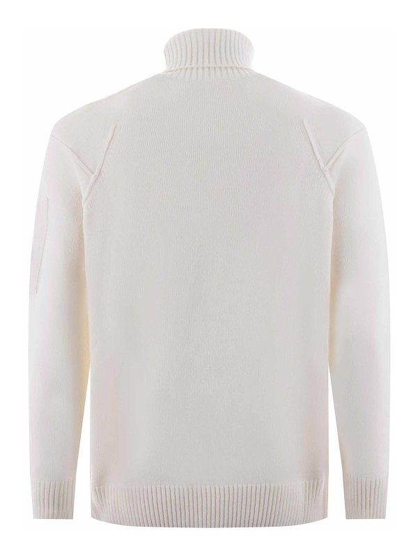 The Best Shops C.P. COMPANY: Pull col rond - Pull Col Rond - Crème