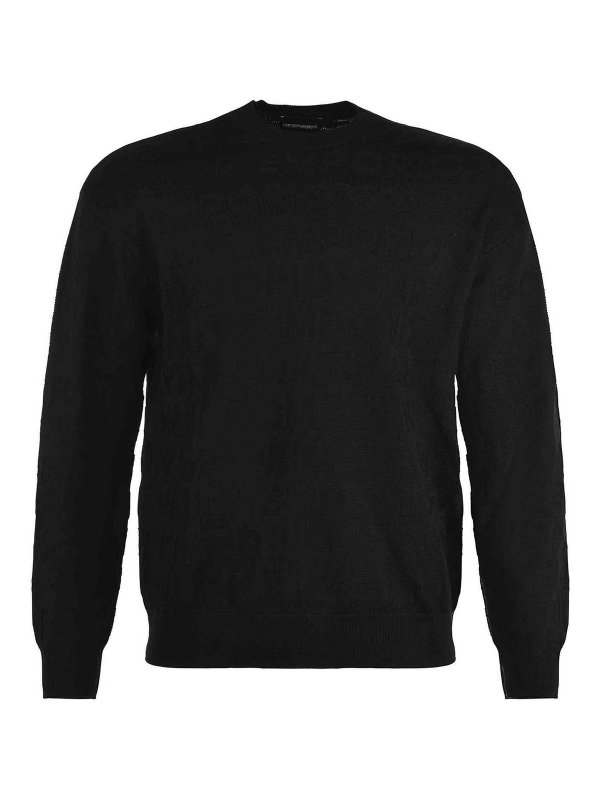 EMPORIO ARMANI: クルーネック - クルーネック - 黒