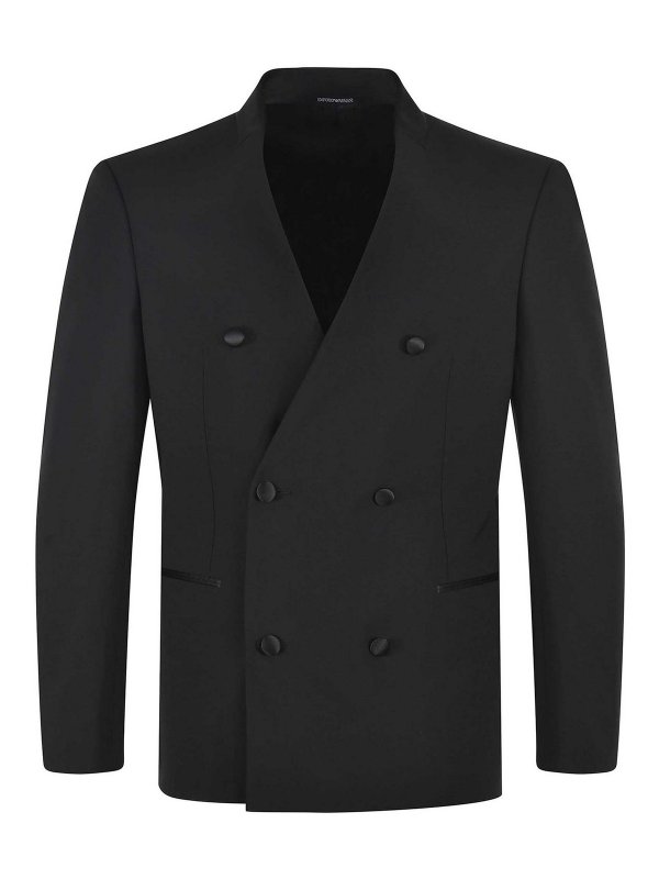 EMPORIO ARMANI: Chaquetas casual - Chaqueta Casual - Negro