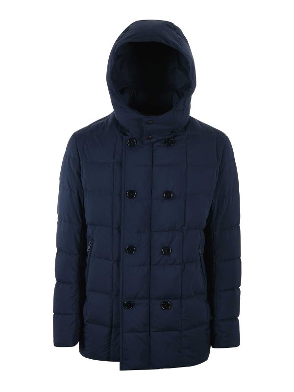 FAY: padded jackets online - Quilted Nylon Down Jacket