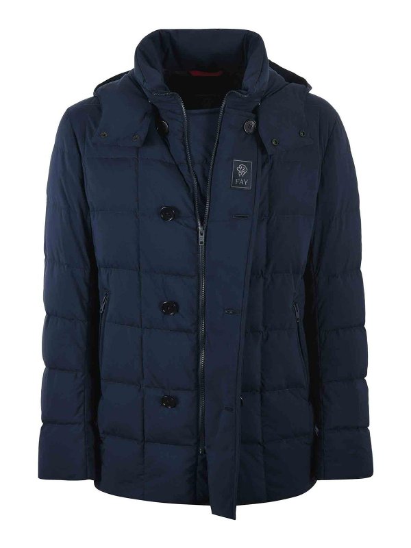 The Best Shops FAY: padded jackets - Quilted Nylon Down Jacket