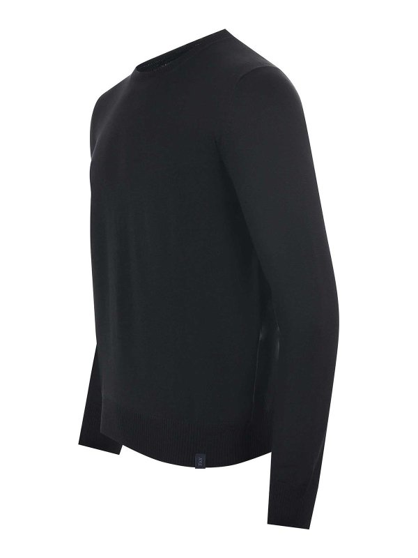 FAY: Suéteres con cuello pico online - Suéter Cuello Redondo - Negro