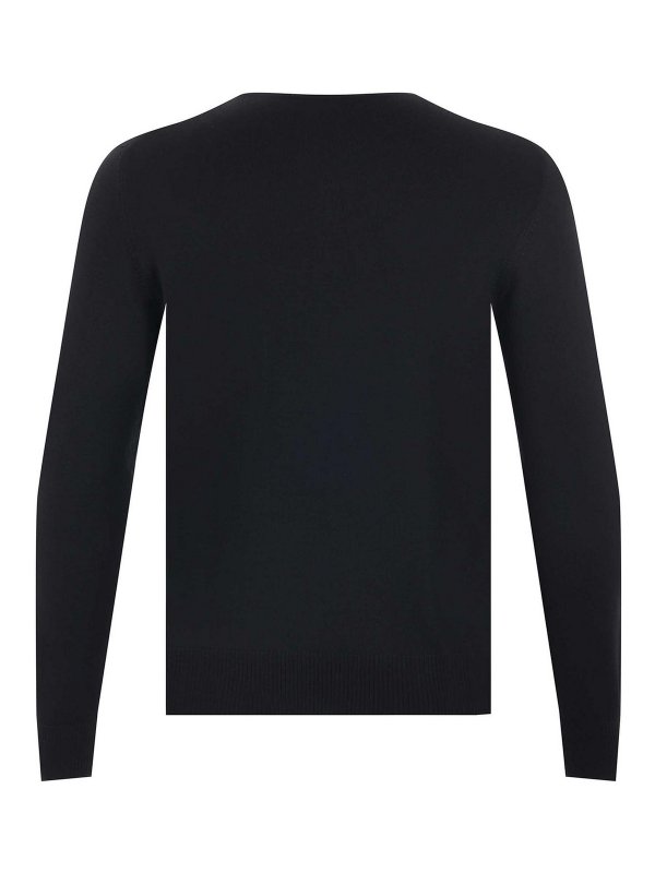 The Best Shops FAY: Suéteres con cuello pico - Suéter Cuello Redondo - Negro