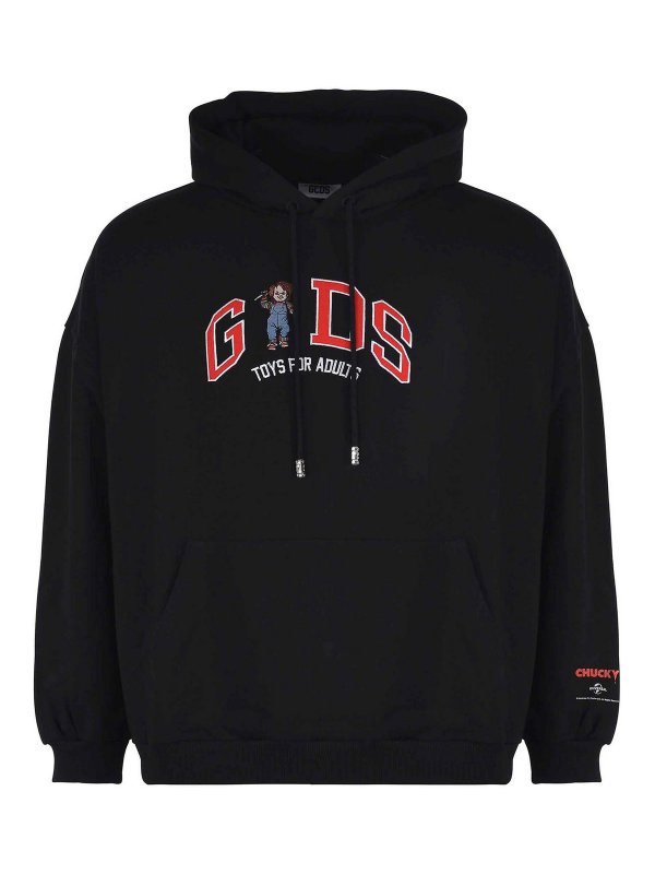 GCDS: Sweatshirts & Sweaters - Chucky Hoodie