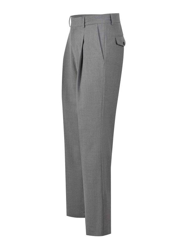 m.s.g.m.: casual trousers online - Msgm Wool Trousers