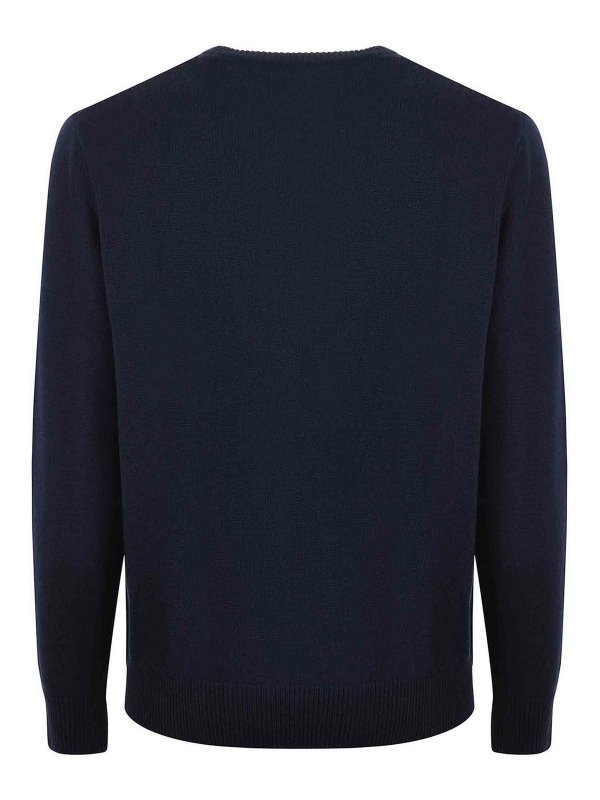 The Best Shops MC2 SAINT BARTH: Suéteres con cuello pico - Suéter Cuello Redondo - Azul