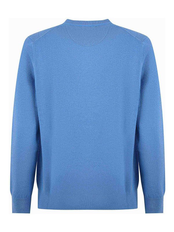 The Best Shops MC2 SAINT BARTH: Strickpullover mit Rundhalsausschnitt - Rundhalspullover - Blau