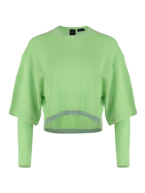 Pinko: クルーネック online - クルーネック - ライトグリーン