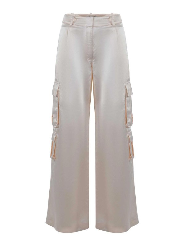 Self Portrait: Pantalones casual - Pantalón Casual - Beis