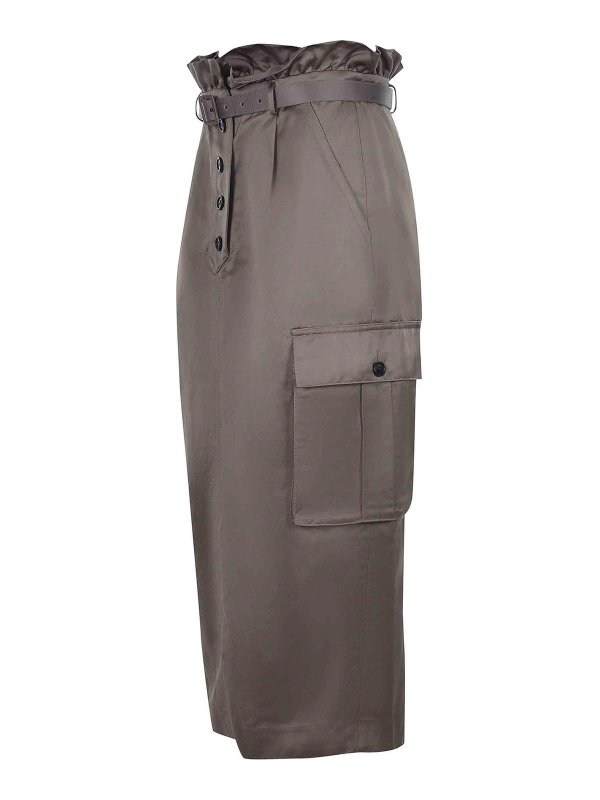 Self Portrait: Knee length skirts & Midi online - Skirt in Satin