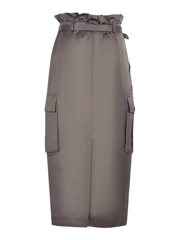 The Best Shops Self Portrait: Knee length skirts & Midi - Skirt in Satin