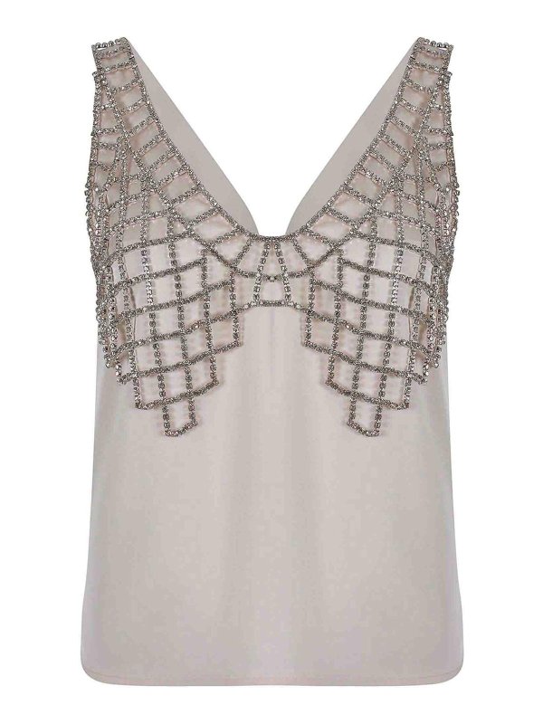 Self Portrait: Tops & Tank tops - Top  in Satin