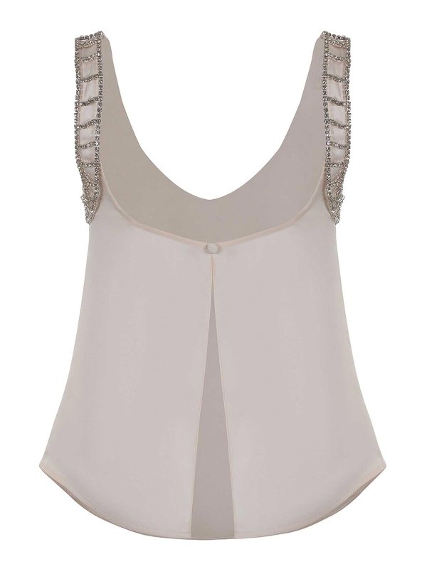 The Best Shops Self Portrait: Tops & Tank tops - Top  in Satin