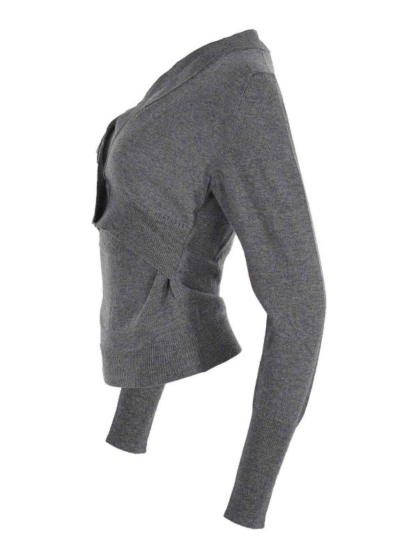 SOLOTRE: Suéteres con cuello pico online - Suéter Cuello Redondo - Gris