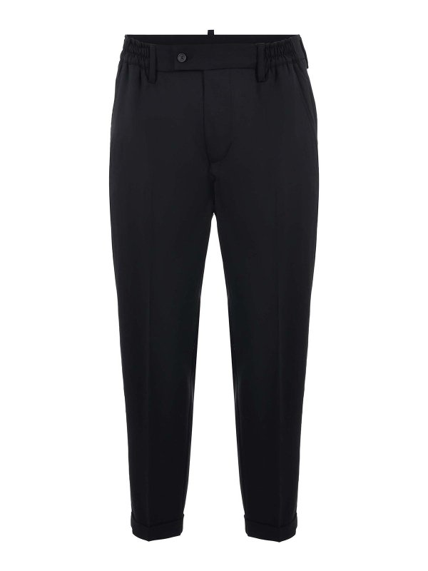 YES LONDON: カジュアルトラウザー - カジュアルパンツ - 黒