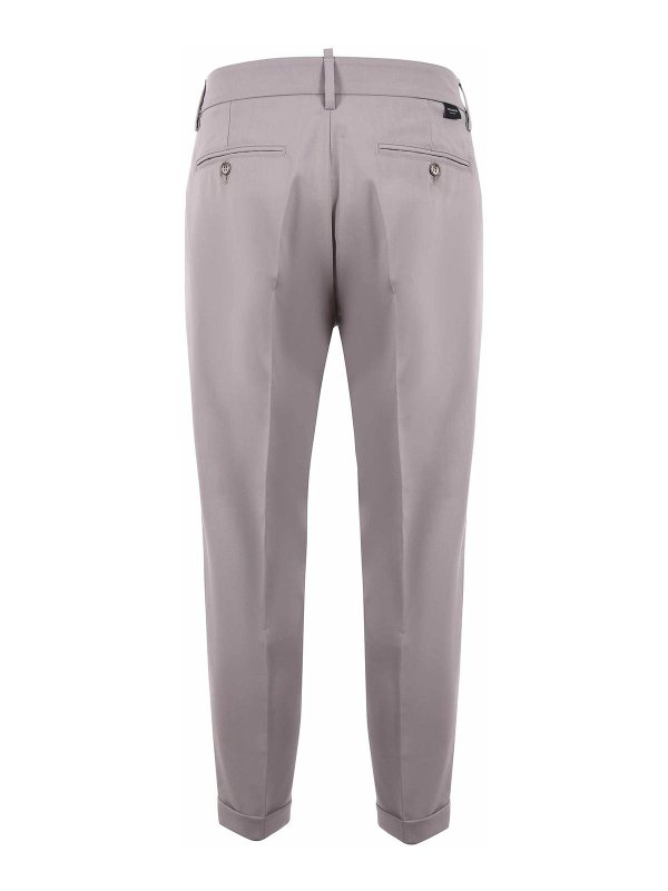 The Best Shops YES LONDON: casual trousers - Trousers In Wool Blend