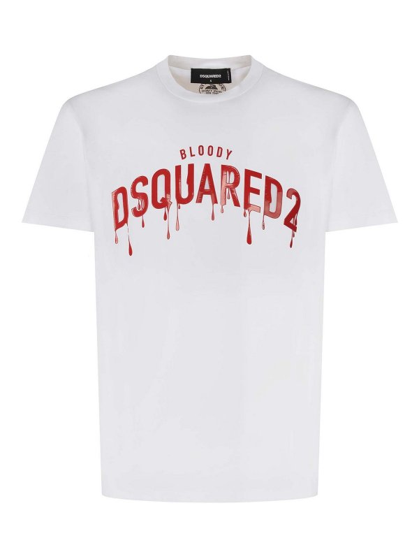 DSQUARED2: t-shirts - T-Shirt Bloody in Cotton