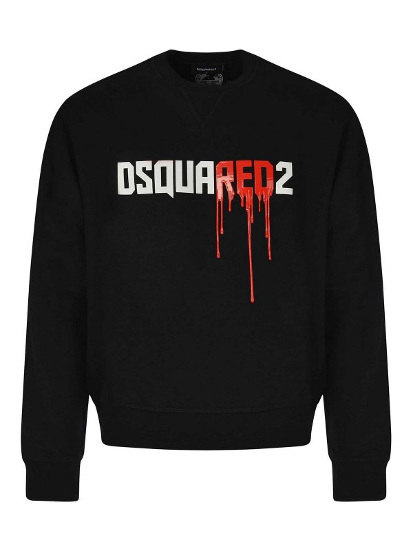 DSQUARED2: Sweatshirts und Pullover - Sweatshirt - Schwarz
