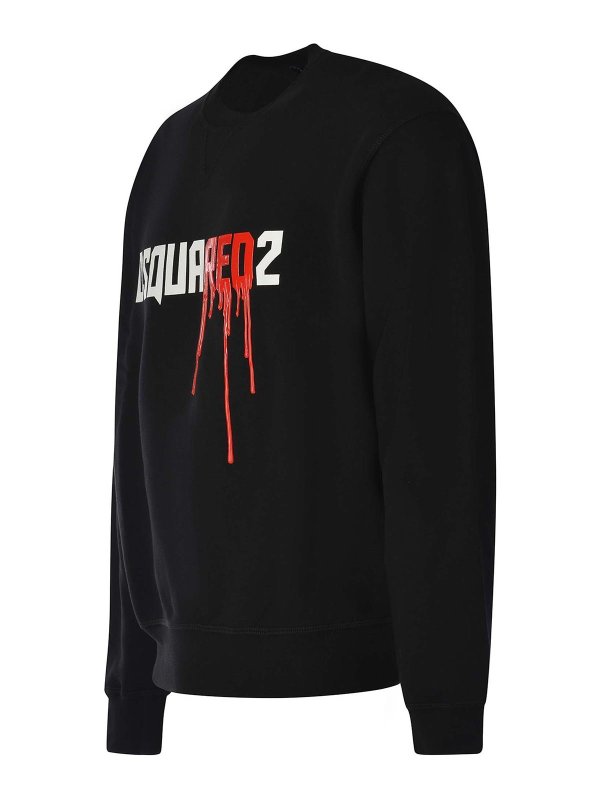 DSQUARED2: Sweatshirts und Pullover online - Sweatshirt - Schwarz