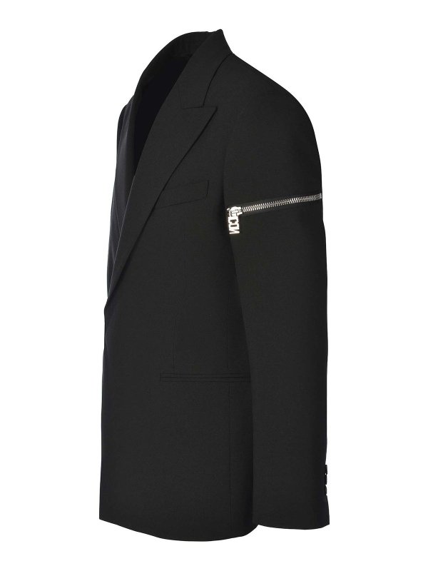 DSQUARED2: blazers online - Double-Breasted Blazer Icon in Fresh Wool