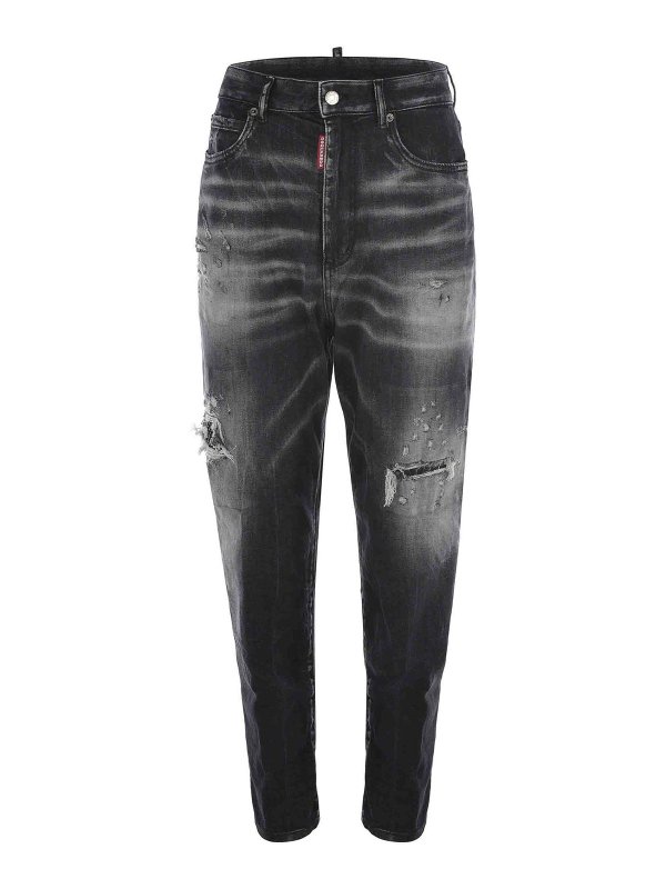 DSQUARED2: Bootcut - Bootcut Jeans - Schwarz