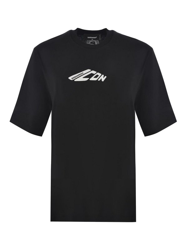DSQUARED2: t-shirt - Icona della T-shirt  in cotone Jersey